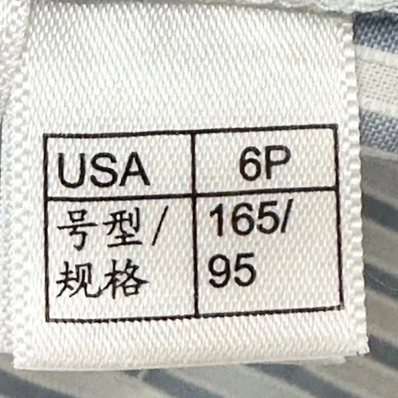 Brooks Brothers Cotton Striped Button-Down Shirt Blue White Contrast Collar 6P - Picture 4 of 7